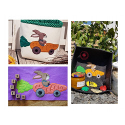 Stickdatei - Flitzehase Fransenappli